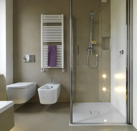 Acabado de microcemento para ba&ntilde;os